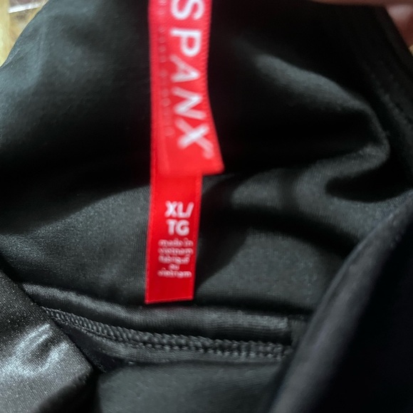 SPANX Black Shimmer Sequin High Waisted Leggings Sz XL Women - Picture 4 of 9